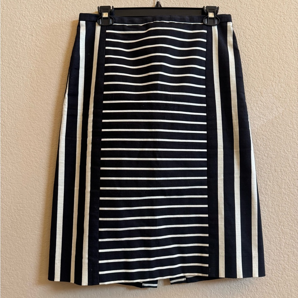 J. Crew black and White No 2 pencil Skirt